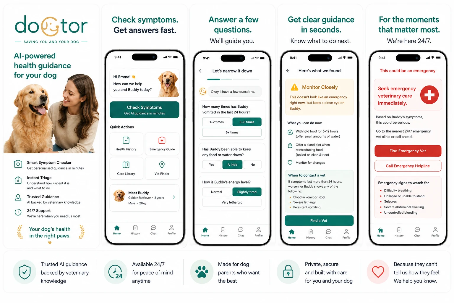 Preview of the doGtor app